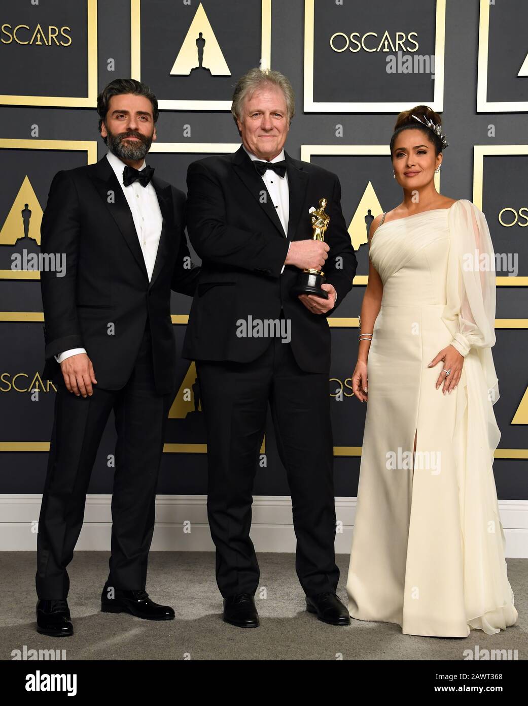 Selma Hayek and Oscar Issac present Donald Sylvester with the Best