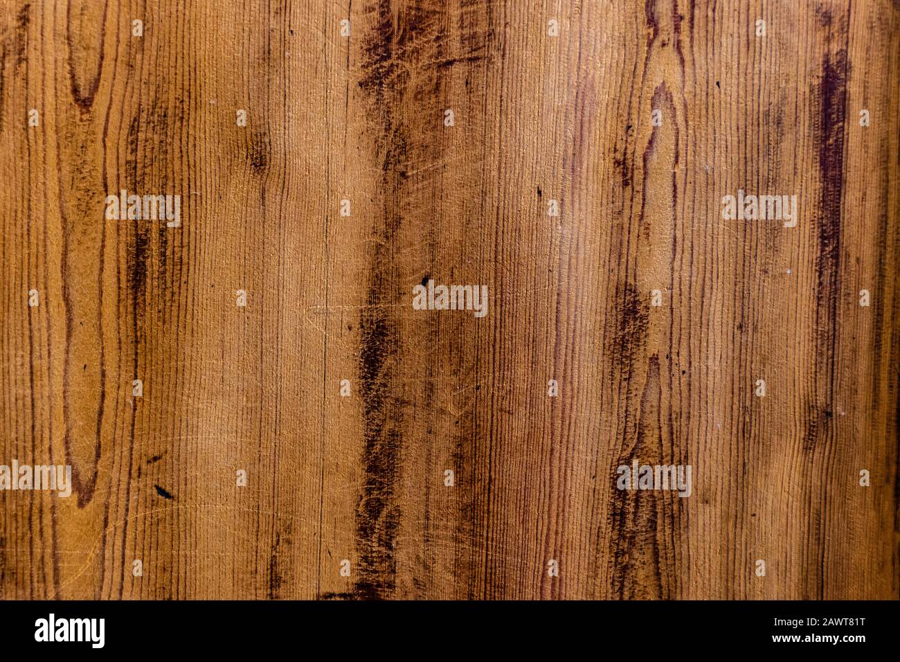 Brown wood texture background close-up shot from the table-top Stock Photo