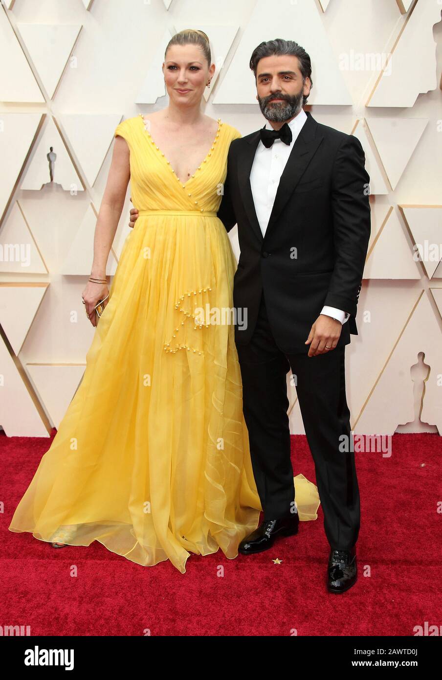 09 February 2020 - Hollywood, California - Elvira Lind, Oscar Isaac. 92nd Annual Academy Awards presented by the Academy of Motion Picture Arts and Sciences held at Hollywood & Highland Center. (Credit Image: © AdMedia via ZUMA Wire) Stock Photo