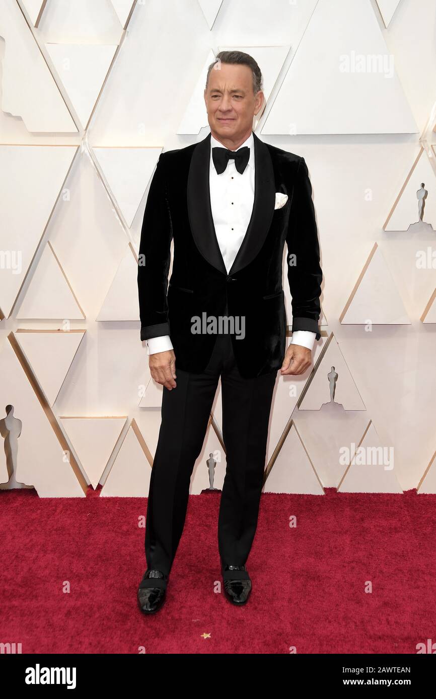Tom Hanks walking on the red carpet at the 92nd Annual Academy Awards