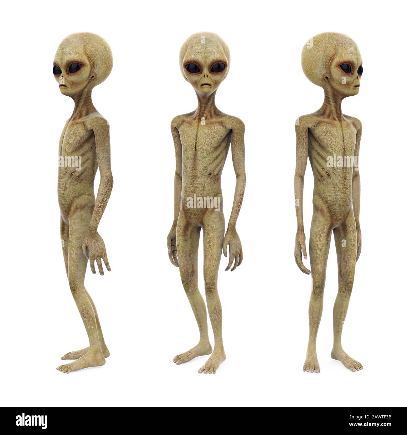 Alien Creature Isolated Stock Photo - Alamy