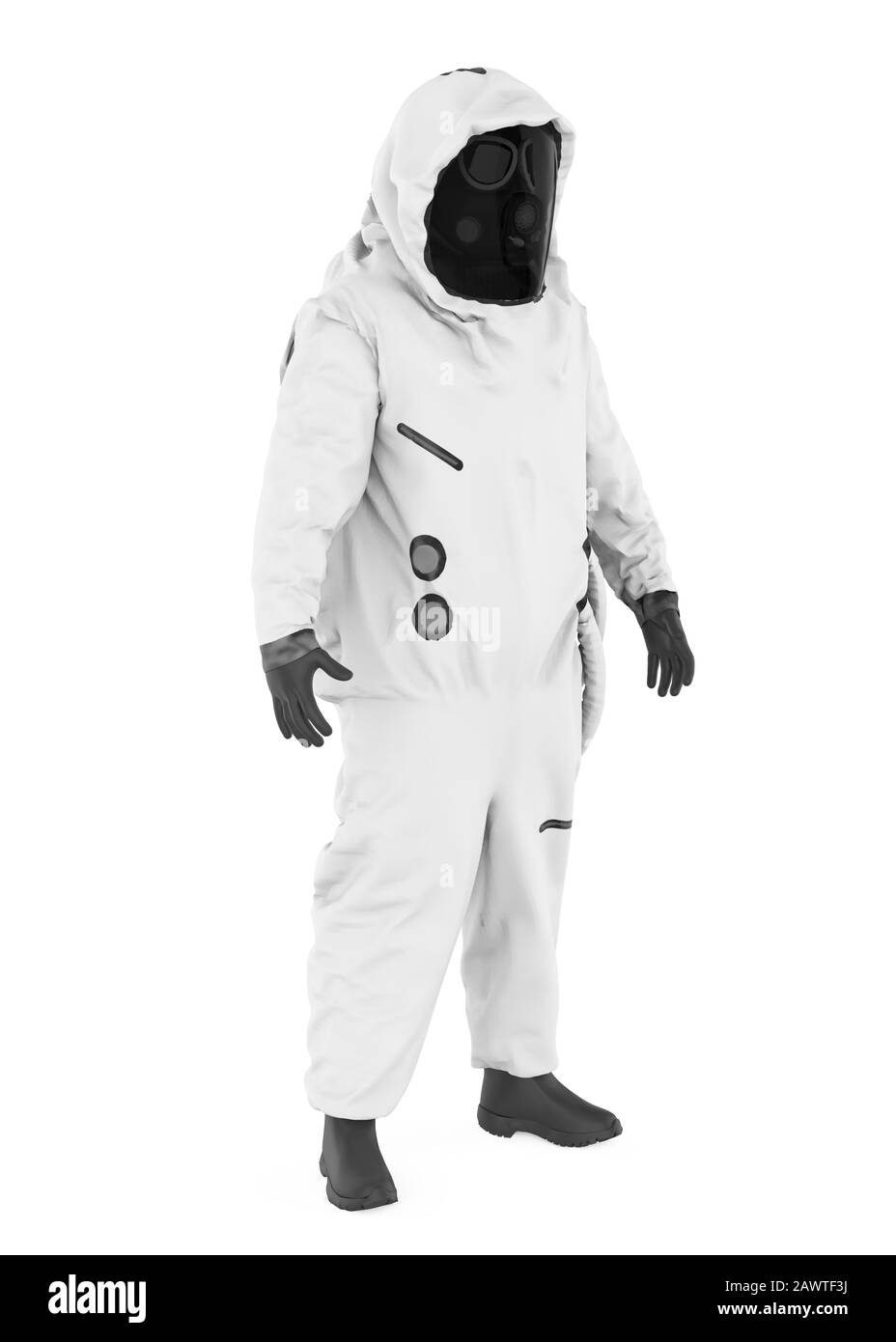 Hazmat Suit Isolated Stock Photo