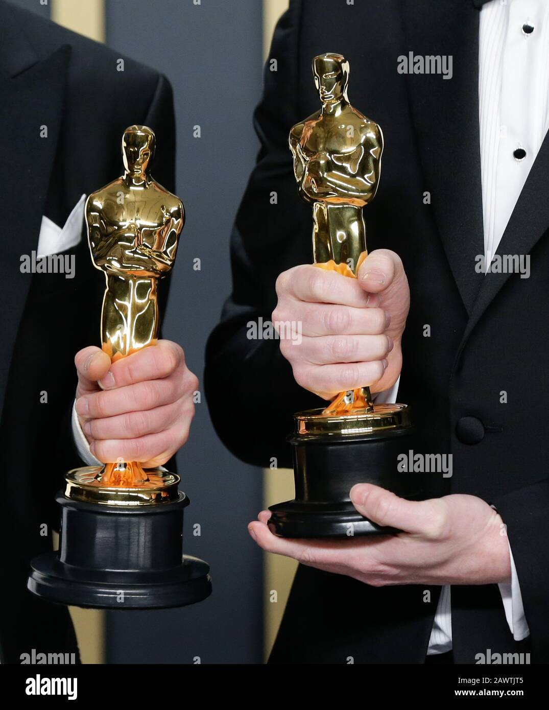 Los Angeles, United States. 09th Feb, 2020. Stuart Wilson (L) and Mark