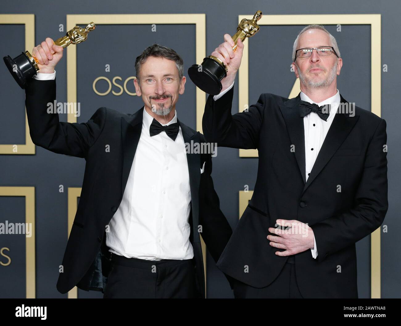 Los Angeles, United States. 09th Feb, 2020. Stuart Wilson (L) and Mark