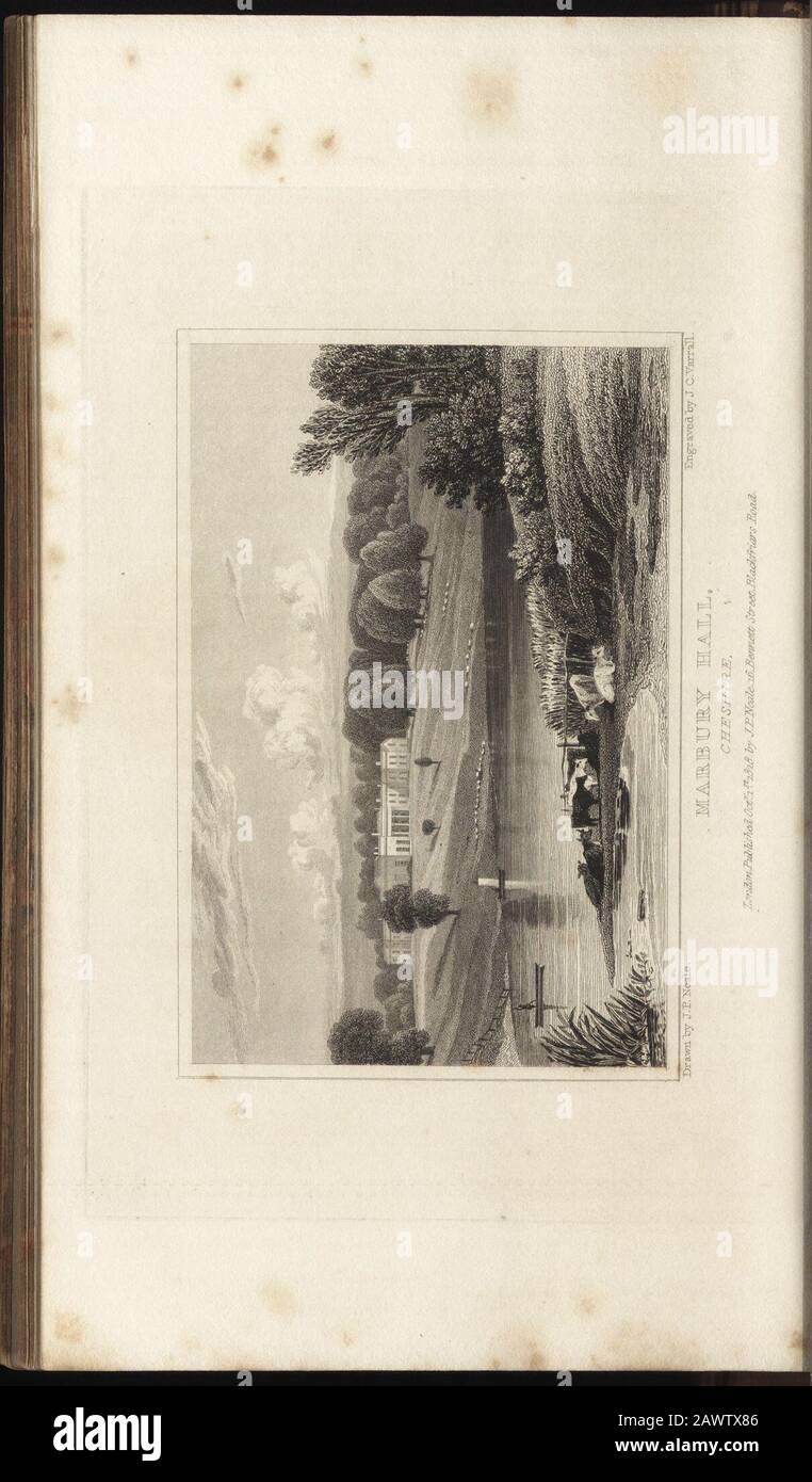 Views of the seats of noblemen and gentlemen, in England, Wales, Scotland,  and Ireland . ^lartiurp f|all, Cheshire; THE SEAT OF JOHN SMITH-BARRY, ESQ.  Marbury takes its name from two old English