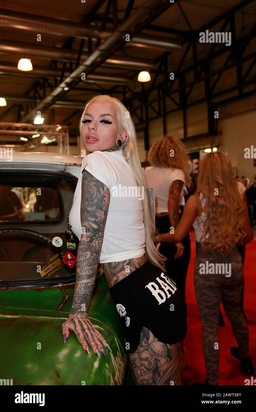 Gymgamergirl auf der Tattoo Convention in der Messehalle Dresden. Dresden, 08.02.2020 Stock