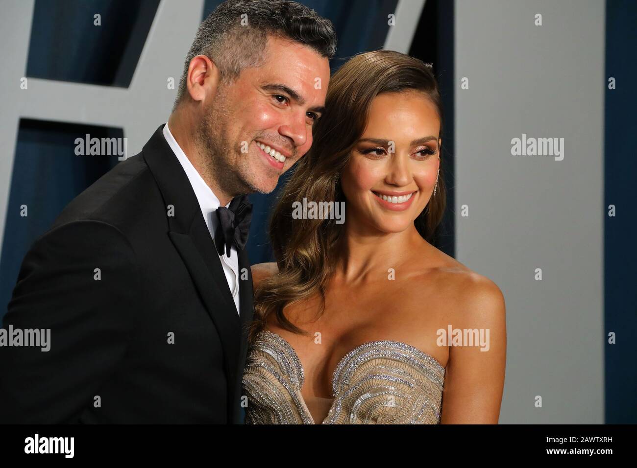 Cash Warren and Jessica Alba at the 2020 Vanity Fair Oscar Party hosted by  Radhika Jones held at the Wallis Annenberg Center for the Performing Arts  in Beverly Hills on February 9,