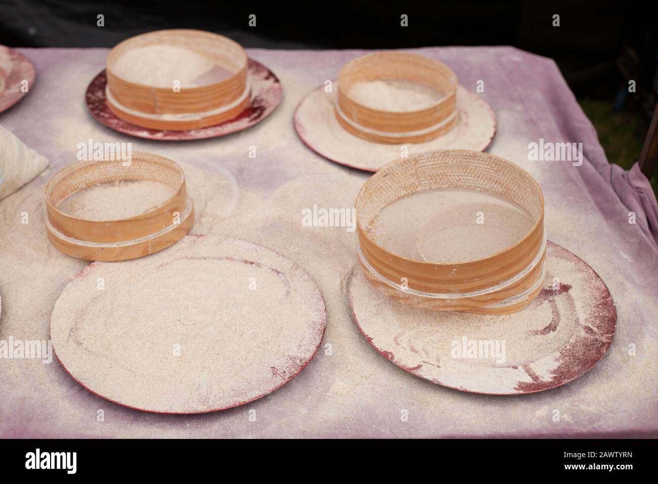 Flour and flour sifters Stock Photo Alamy