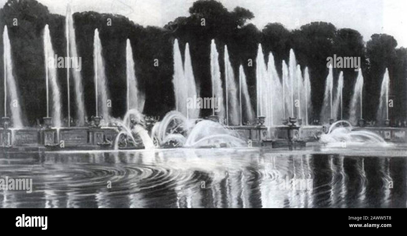 Fountains at Versailles Stock Photo Alamy