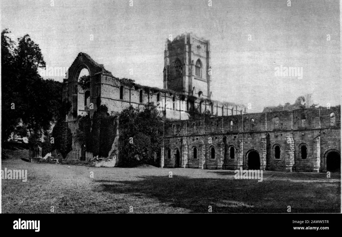 Fountains abbey (book) 0147 Stock Photo Alamy