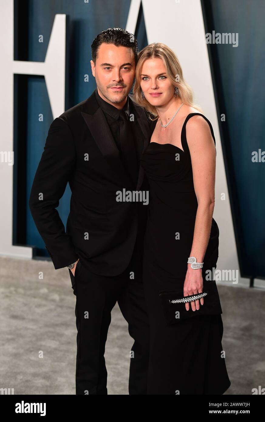 Jack Huston and Shannan Click attending the Vanity Fair Oscar Party