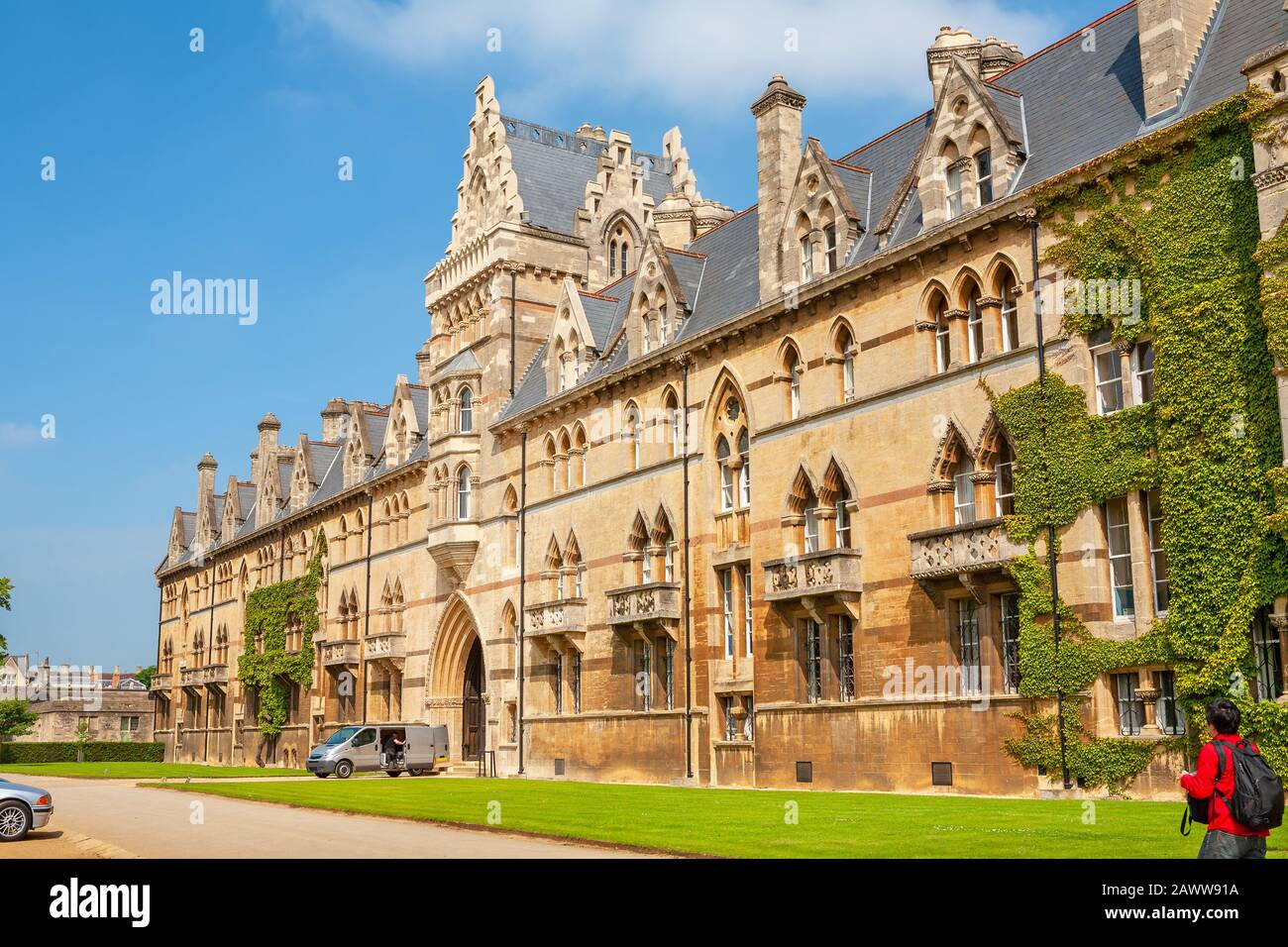 View of historic Meadow Building at Christ Church in Oxford. England Stock Photo