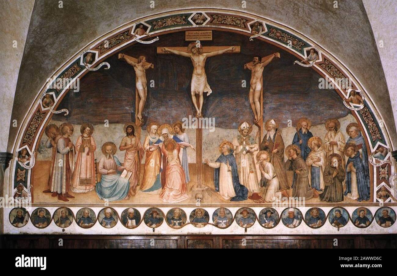 Fra Angelico - Crucifixion and Saints Stock Photo - Alamy