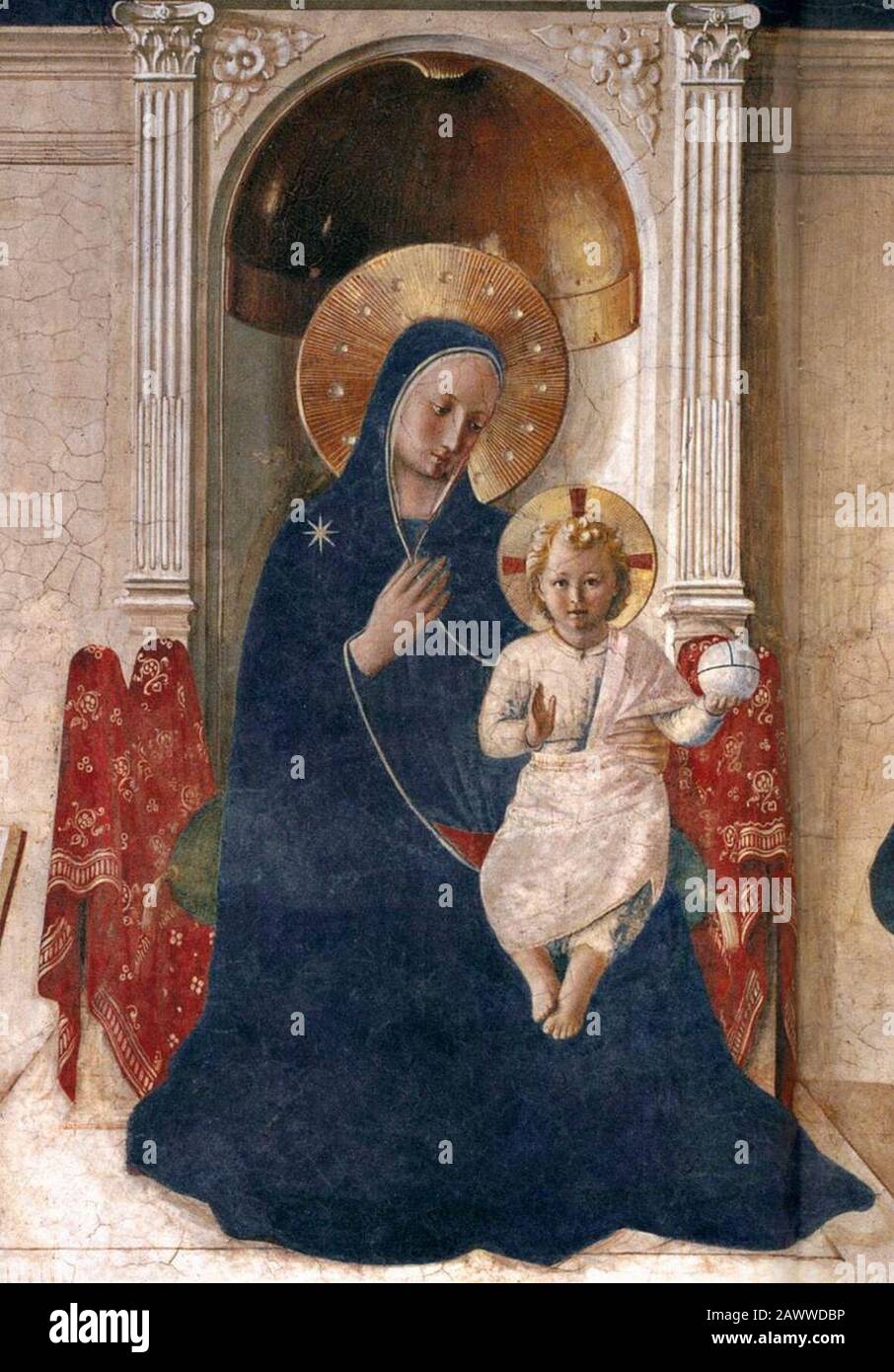 Fra Angelico - Sacra Conversazione (detail) Stock Photo