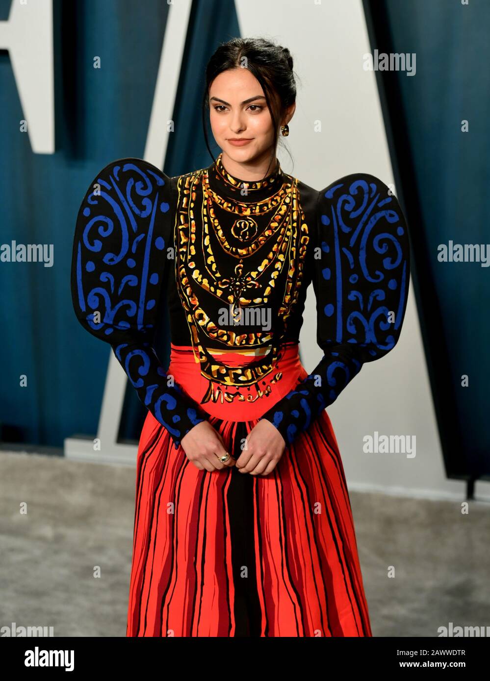 Camila Mendes attending the Vanity Fair Oscar Party held at the Wallis