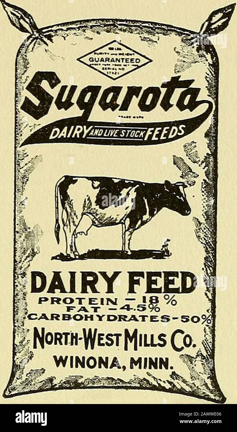 Saccharine feeds and feeding . and so-called predigested grainfoods became so great that at least halfa hundred concerns launched out in thebusiness, many without experience orknowledge of the scientific or commercialbasis upon which success in that line de-pends. The natural result was that fromseventy-five to ninety per cent of theseconcerns retired from business whenbreakfast food fads were succeeded by ademand for breakfast food facts. Thebest of the cereal breakfast foods, thosewhich stood the test of purity and nutri-tive quality, are still made and sold to anever increasing demand. Sacc Stock Photo