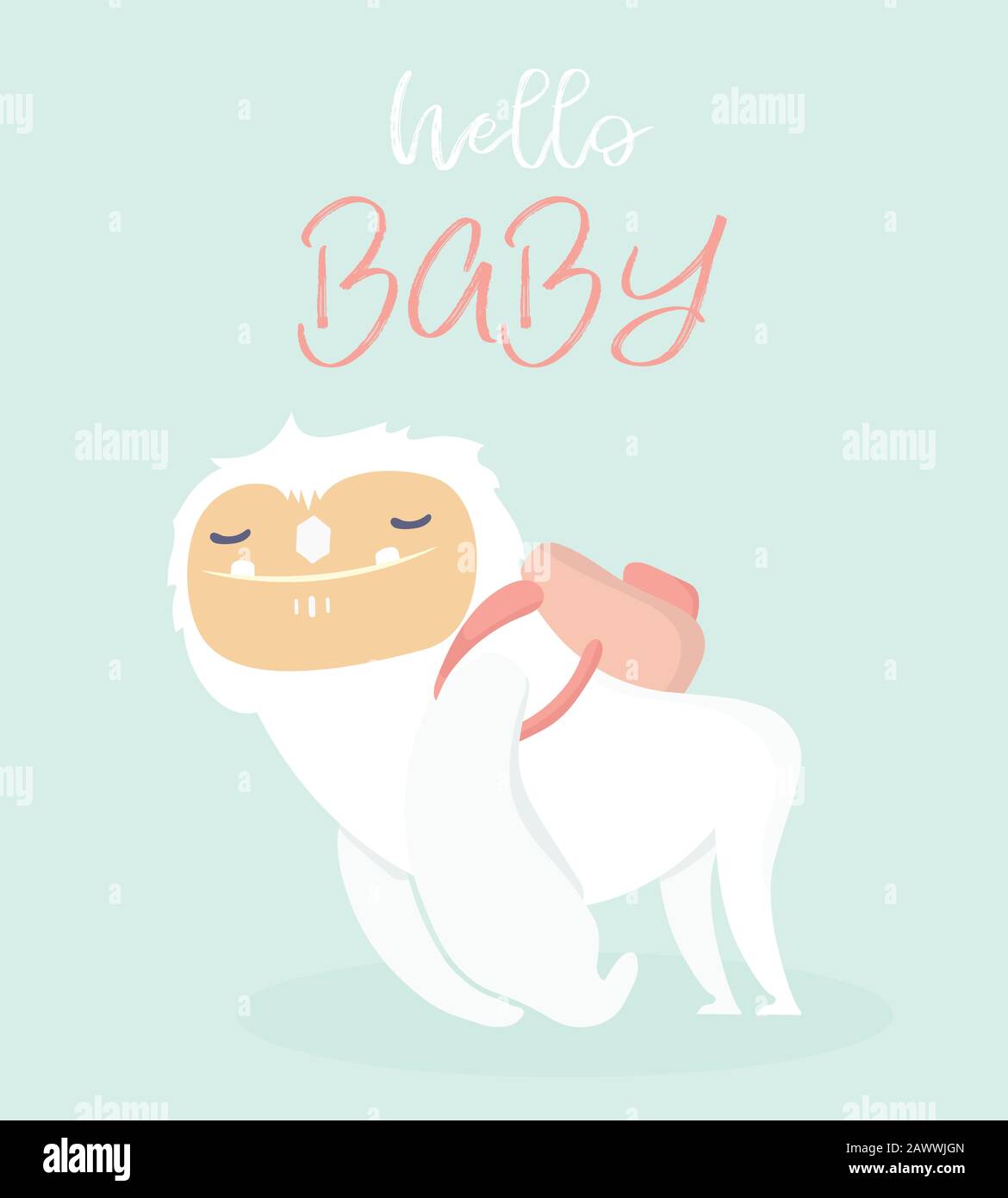 Greeting invitation card for baby shower Stock Vector Image & Art - Alamy