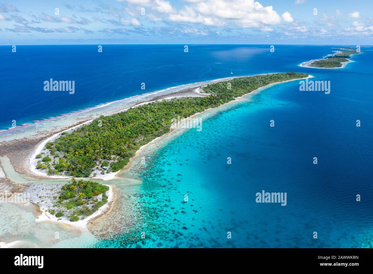Impressions of Kauehi Atoll, Tuamotu Archipel, French Polynesia Stock Photo