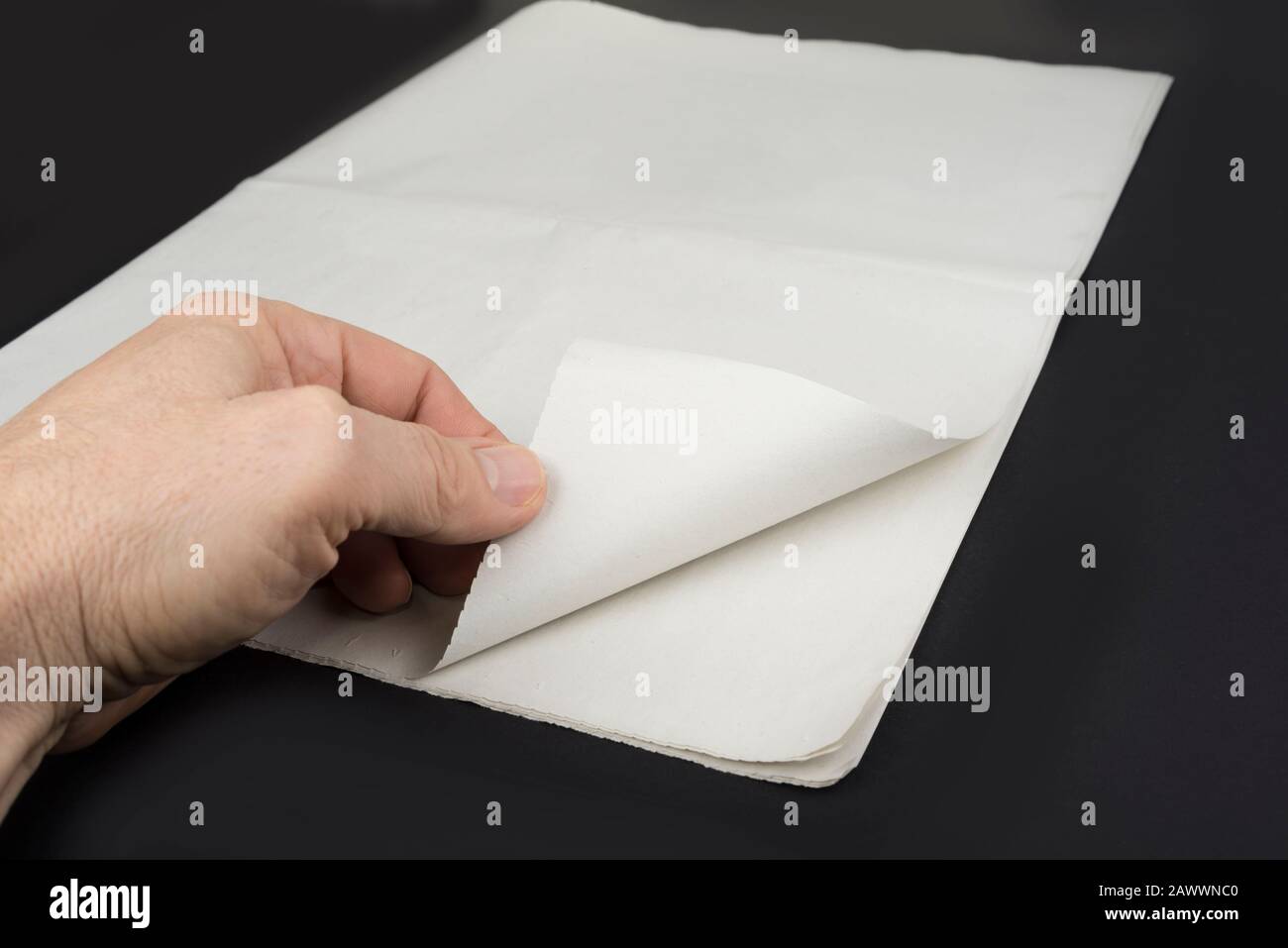 Newspaper Front Page Blank High Resolution Stock Photography and Images