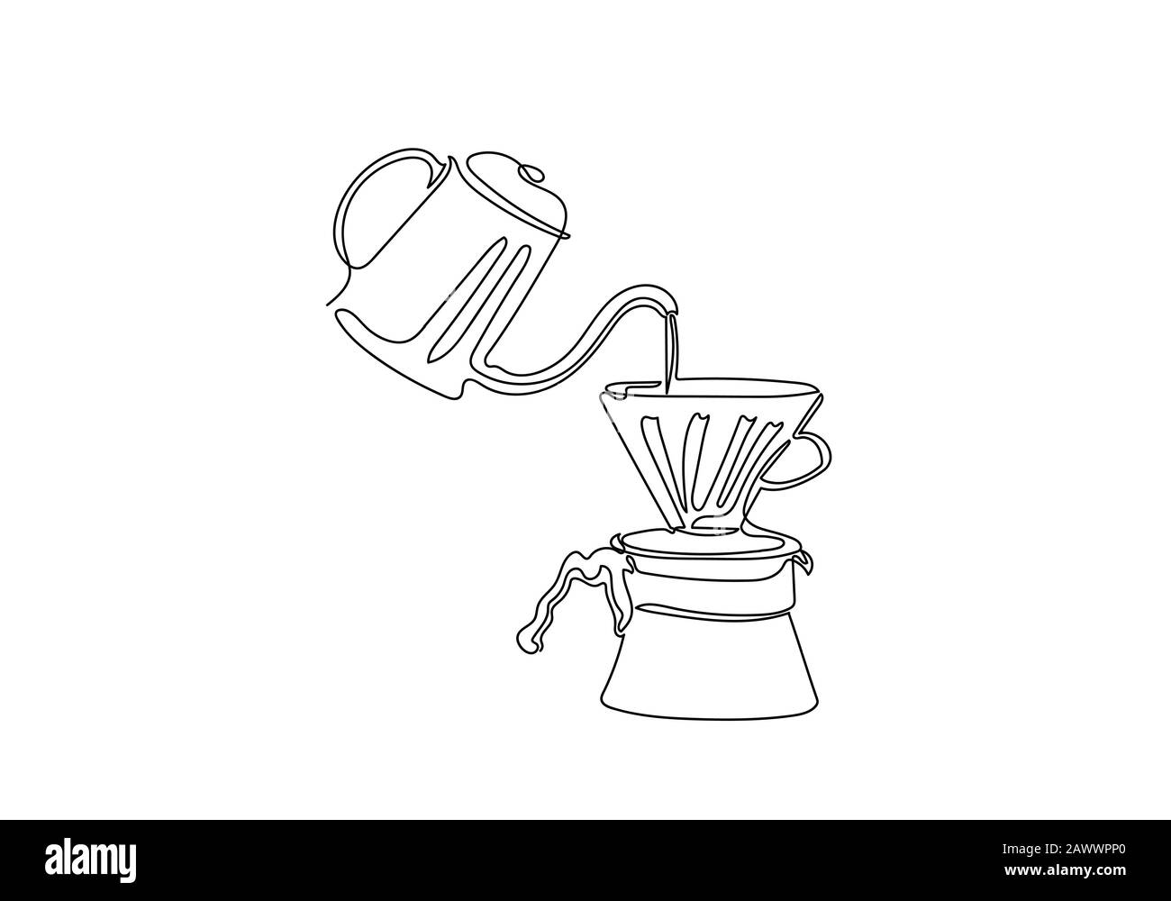 Mocha Coffee Machine Black White Stock Illustration 14719477