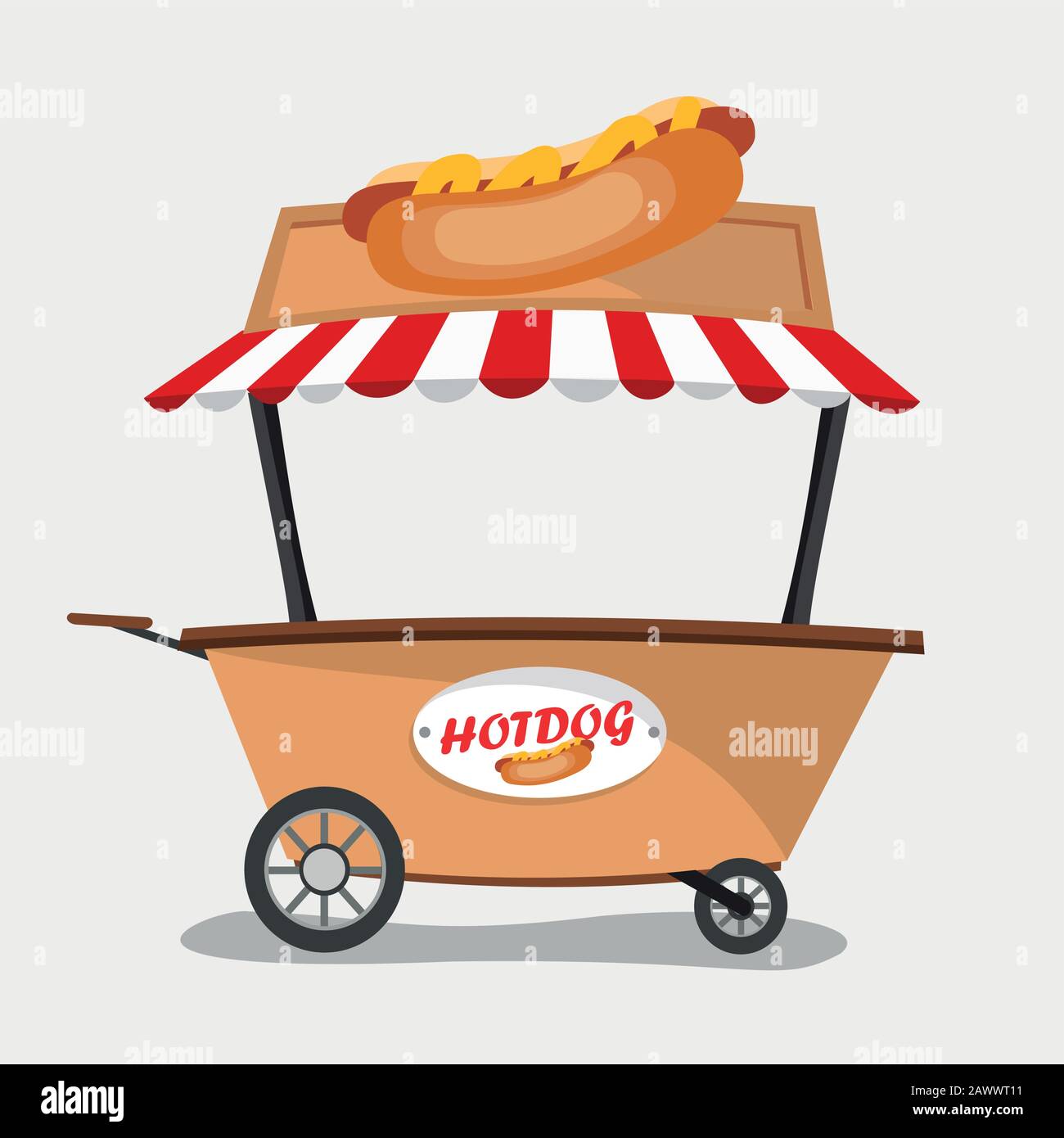 Hot dog cart icon hi-res stock photography and images - Alamy