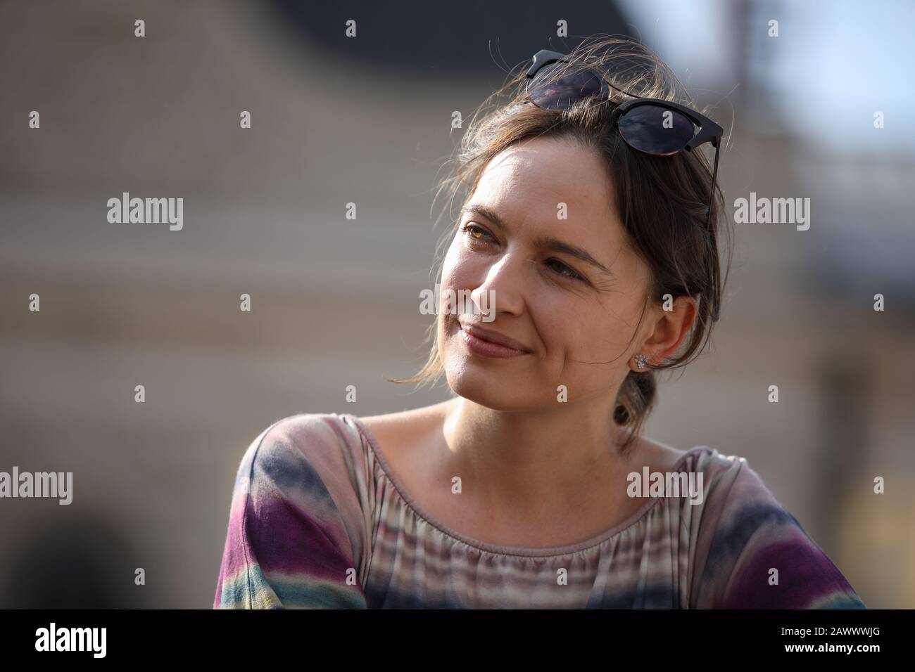 Poland Krakow 29 April 2019 Anna Cieslak Polish Film Television And Stage Actressinterview During Off Camera 2019 Festival In Cracow Stock Photo Alamy