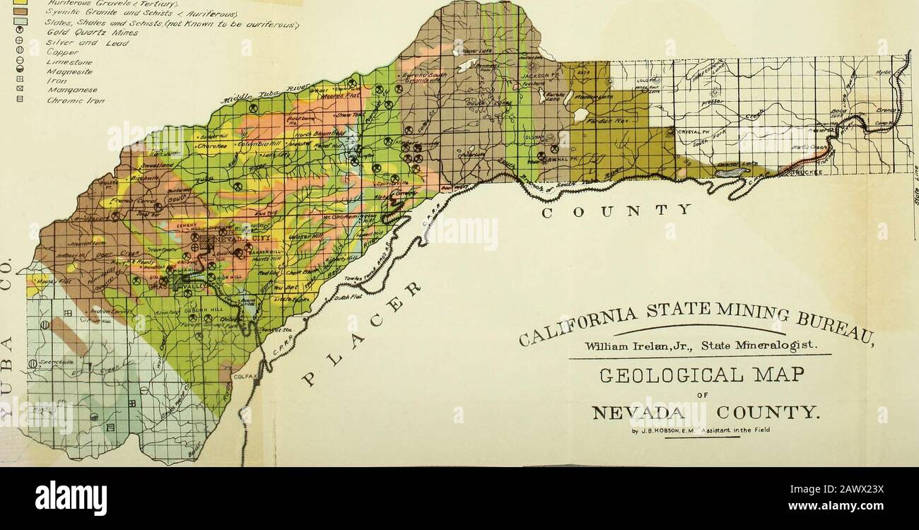 Annual report of the State Mineralogist for the year ending ... . he near future prove asource of considerable local wealth. The western section of the county, without being heavily timbered,is well provided in that respect, the principal growth being white andblack oak, yellow and nut pine, manzanita, and chamisal. The centralportion has a more extensive growth of pine, which has been largelyused for timbering purposes, and the original growth, which has beencut off, has been succeeded by dense forests of pines growing upon theferruginous soil, which is a proof of its strength and fertility. Stock Photo