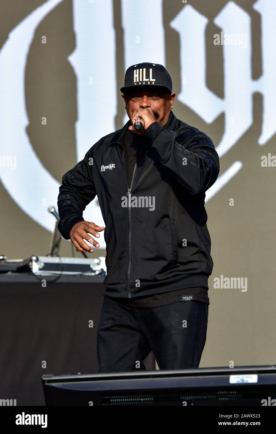 Sen Dog of Cypress Hill on stage at Bottlerock Music Festival In Napa, California. Stock Photo