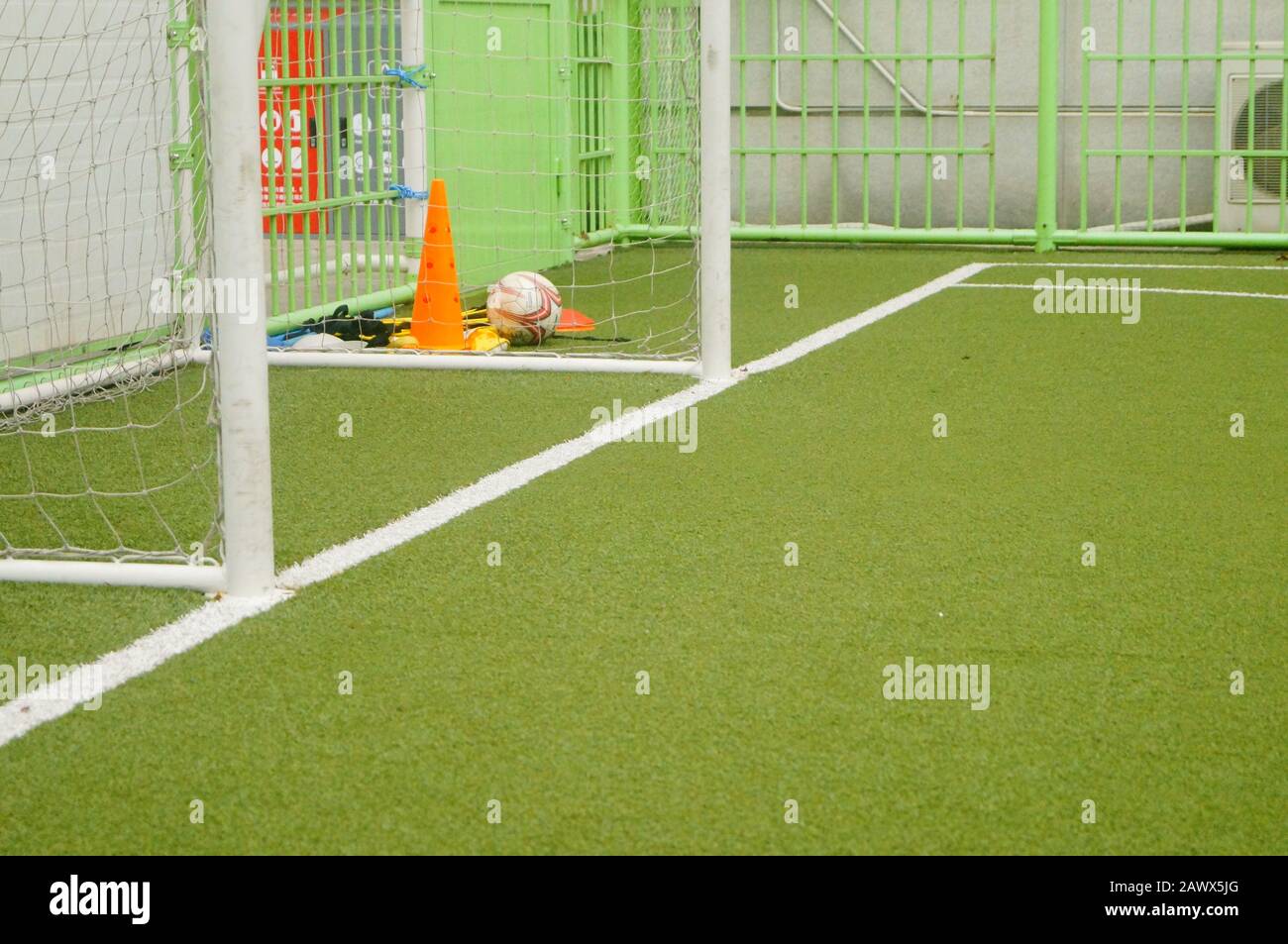 Soccer practice area Stock Photo Alamy