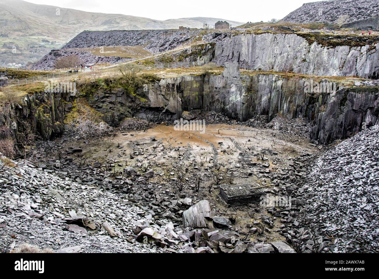 Dinorwic quarry Llanberris North Wales Stock Photo