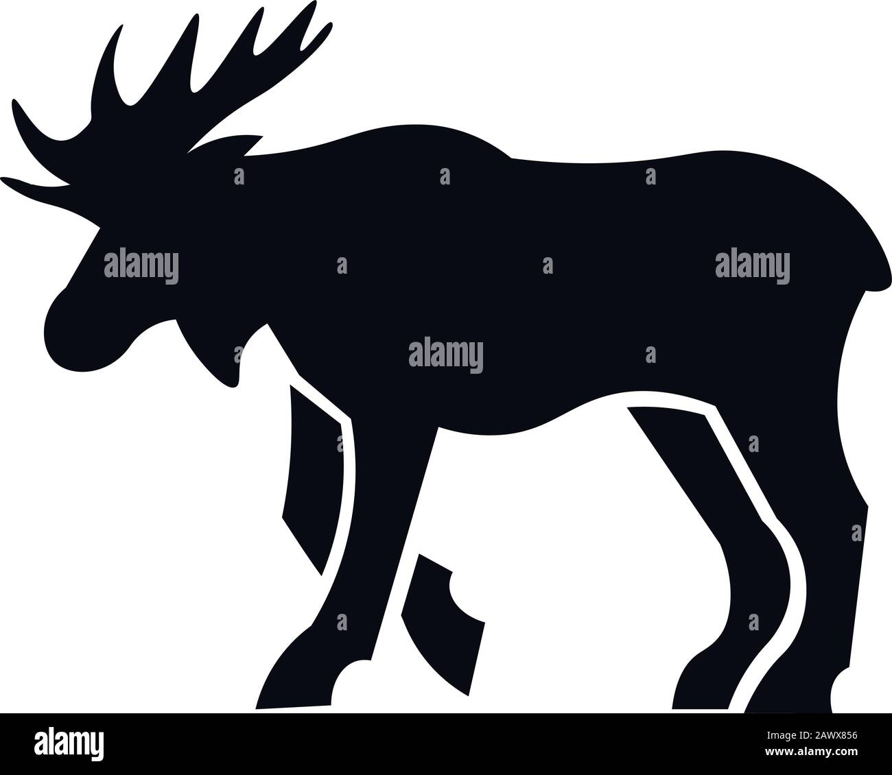 Bull moose Cut Out Stock Images & Pictures - Alamy