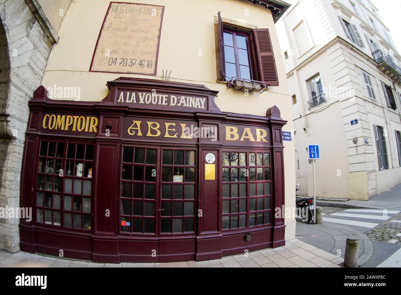 Famous Lyons gastronomic restaurant "Chez Abel, A la Voûte d'Ainay