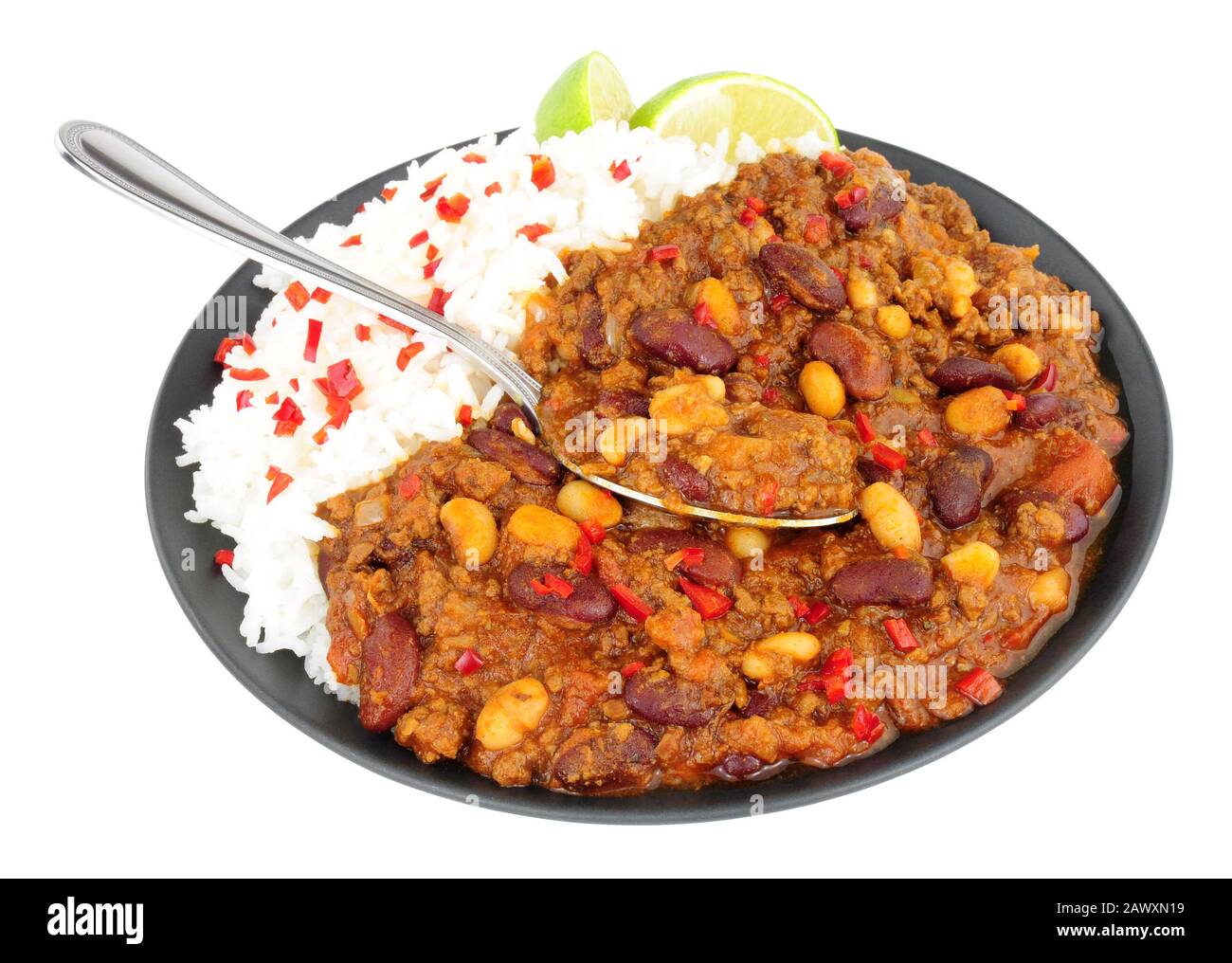 Chilli con carne rice hi-res stock photography and images - Alamy