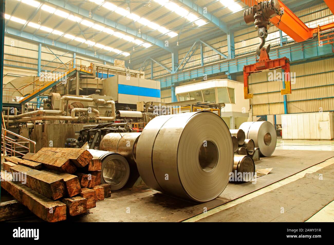 Steel workshop Stock Photo