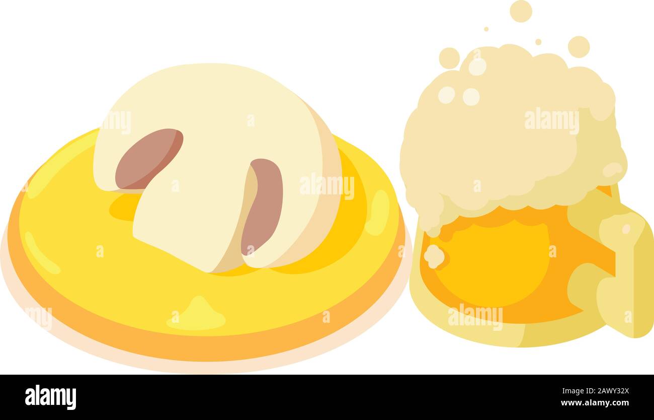 Oktoberfest icon, isometric style Stock Vector