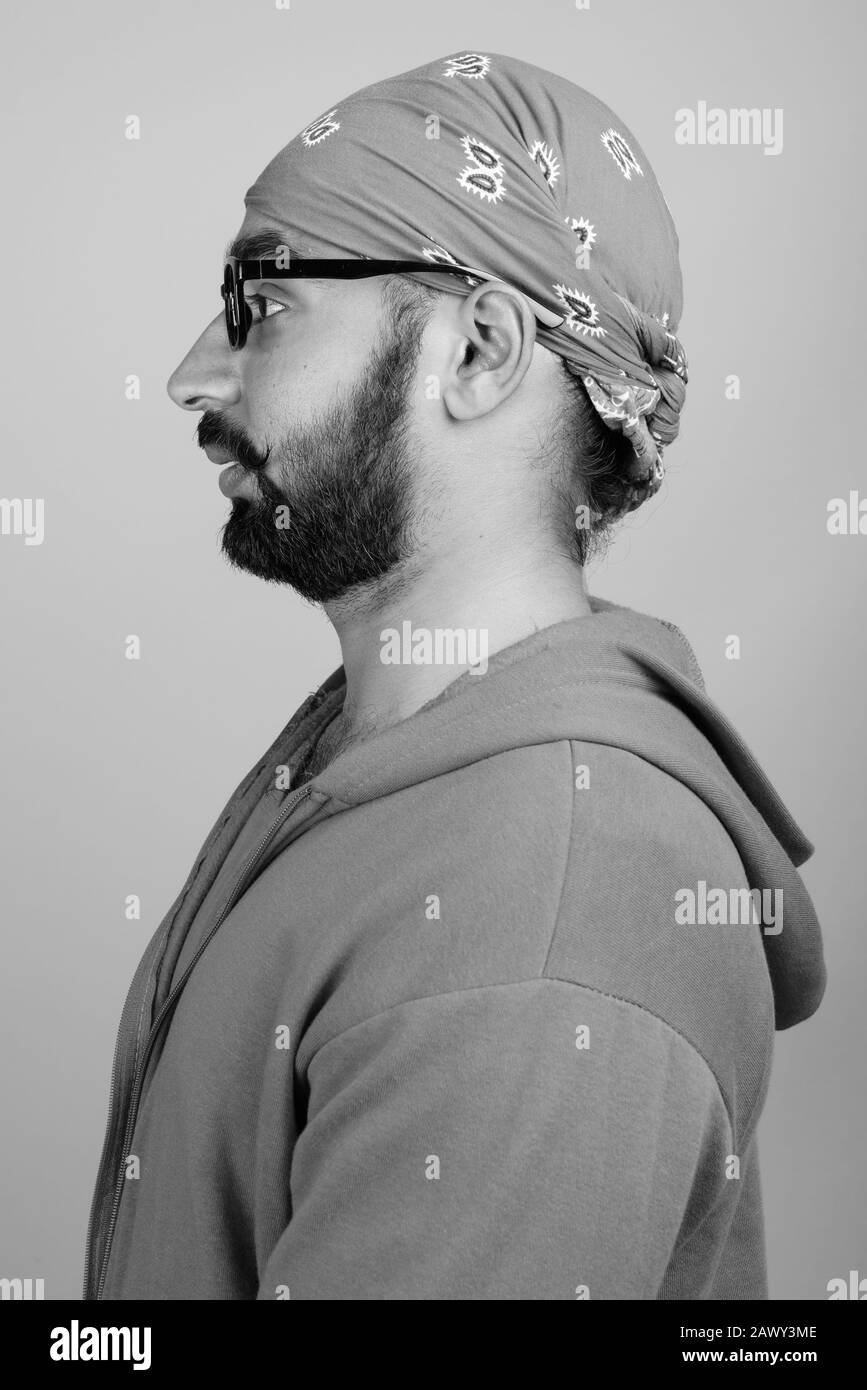 Indian portrait studio side view Black and White Stock Photos & Images ...
