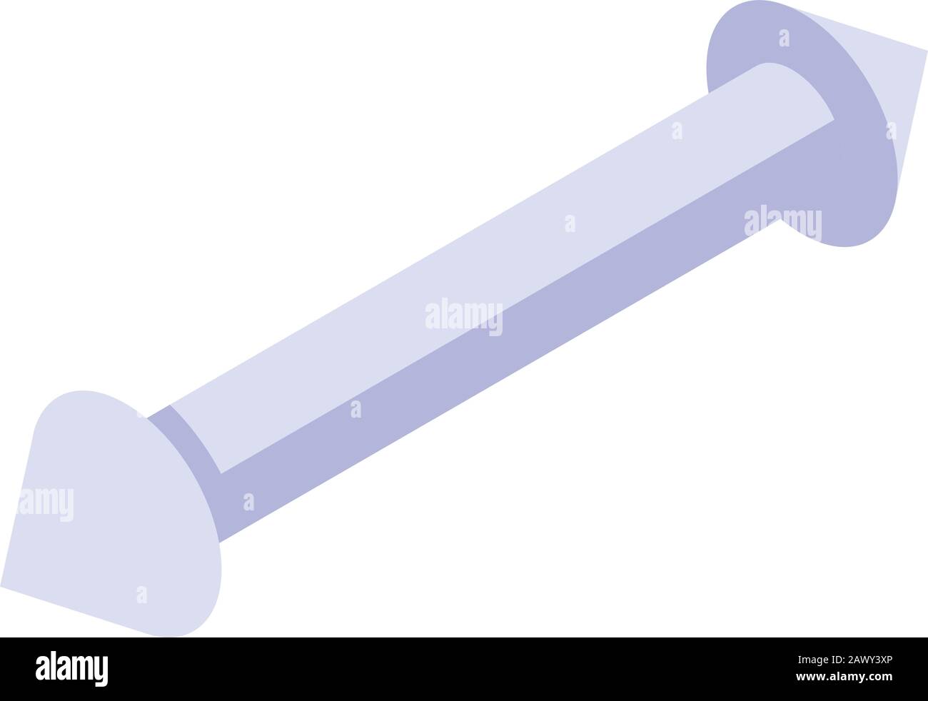 Steel piercing icon, isometric style Stock Vector