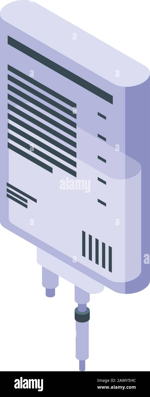 Anesthesia package icon, isometric style Stock Vector