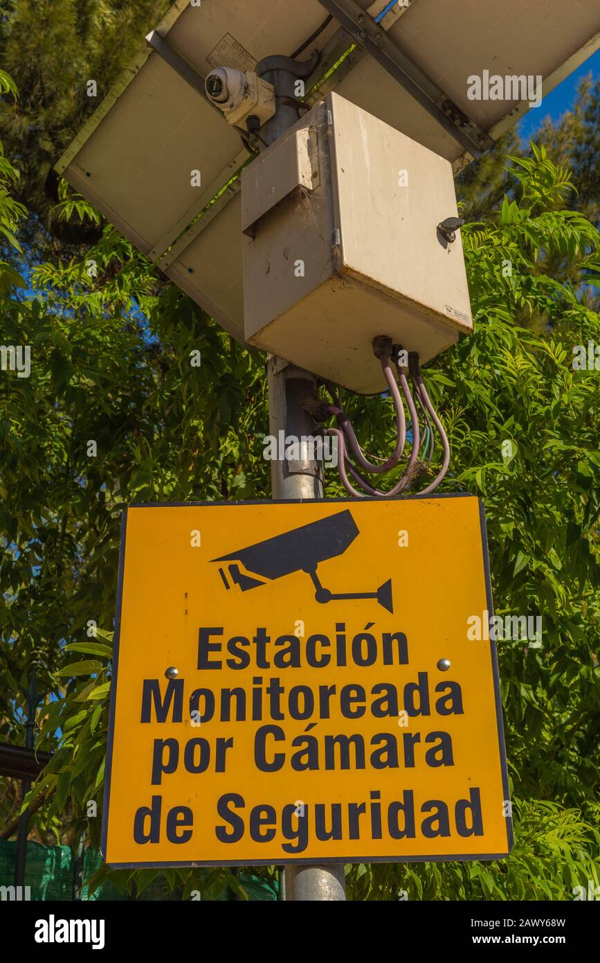 Video monitoring, Buenos Aires, Argentina, Latin America Stock Photo