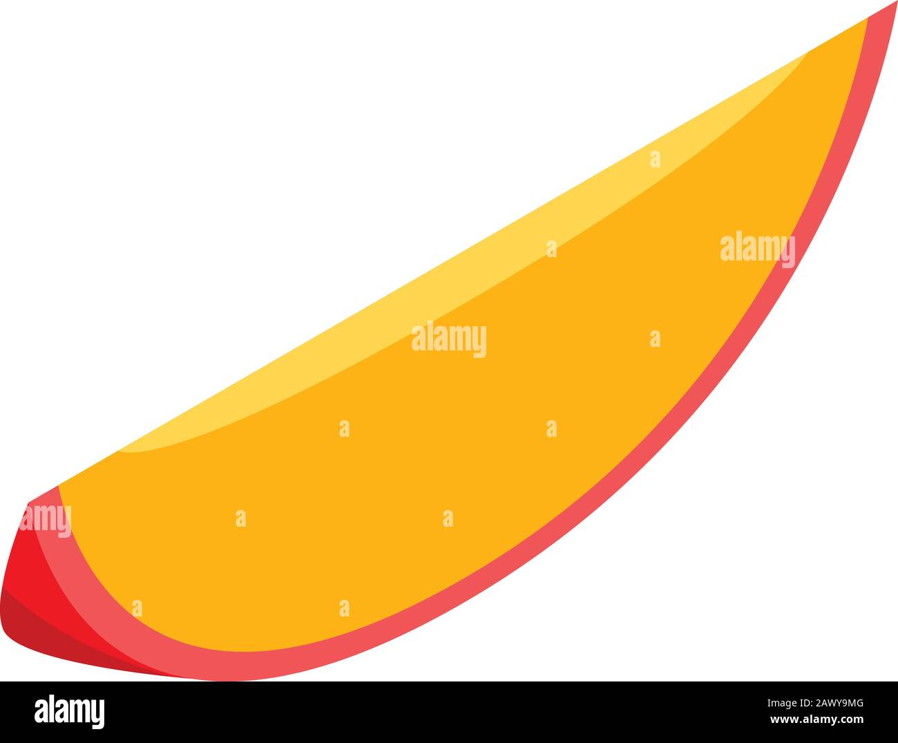 Mango slice icon, isometric style Stock Vector