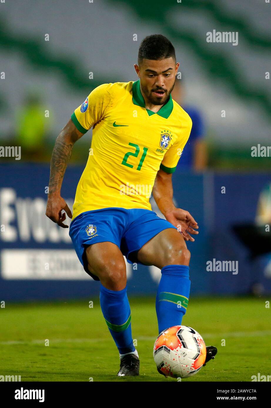 Armenia Colombia January 31 Bruno Vinicius Souza Ramos Bruno Tabata Of Brazil On Action During A Match Between Brazil U23 And Paraguay U23 As Part Of Conmebol Preolimpico Armenia Colombia January 31 Bruno Vinicius Souza Ramos Bruno Tabata Of Brazil On Action During A Match Between Brazil U23 And Paraguay U23 As Part Of Conmebol Preolimpico