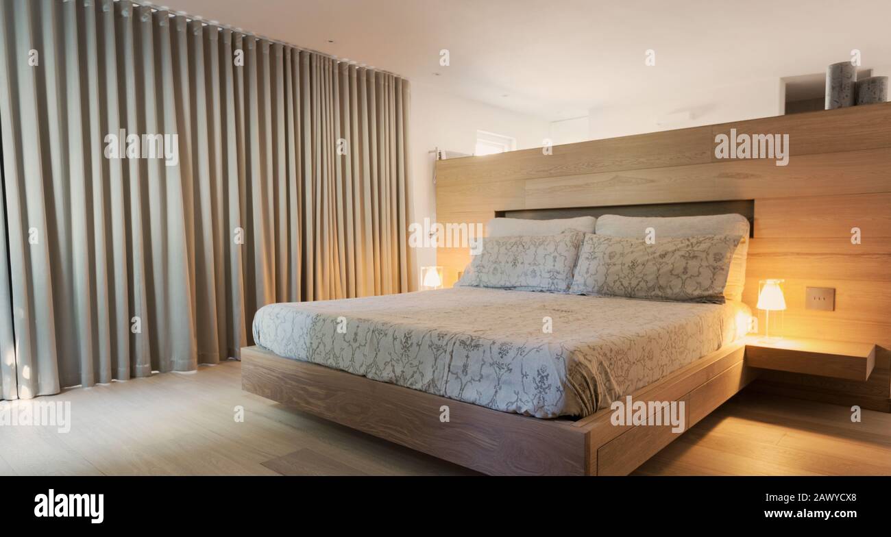 Modern home showcase interior bedroom Stock Photo
