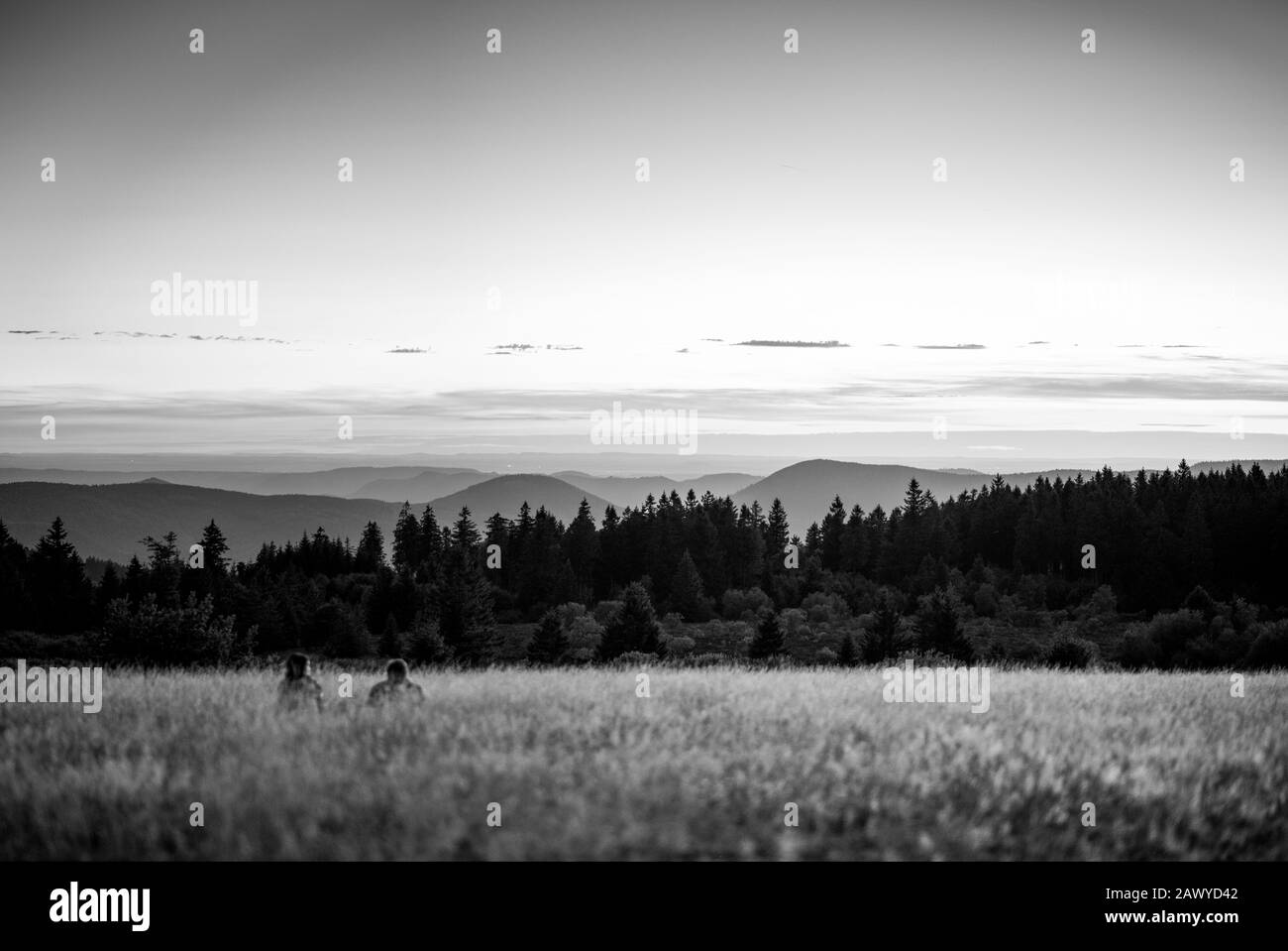 French scenic landscape Black and White Stock Photos & Images - Alamy