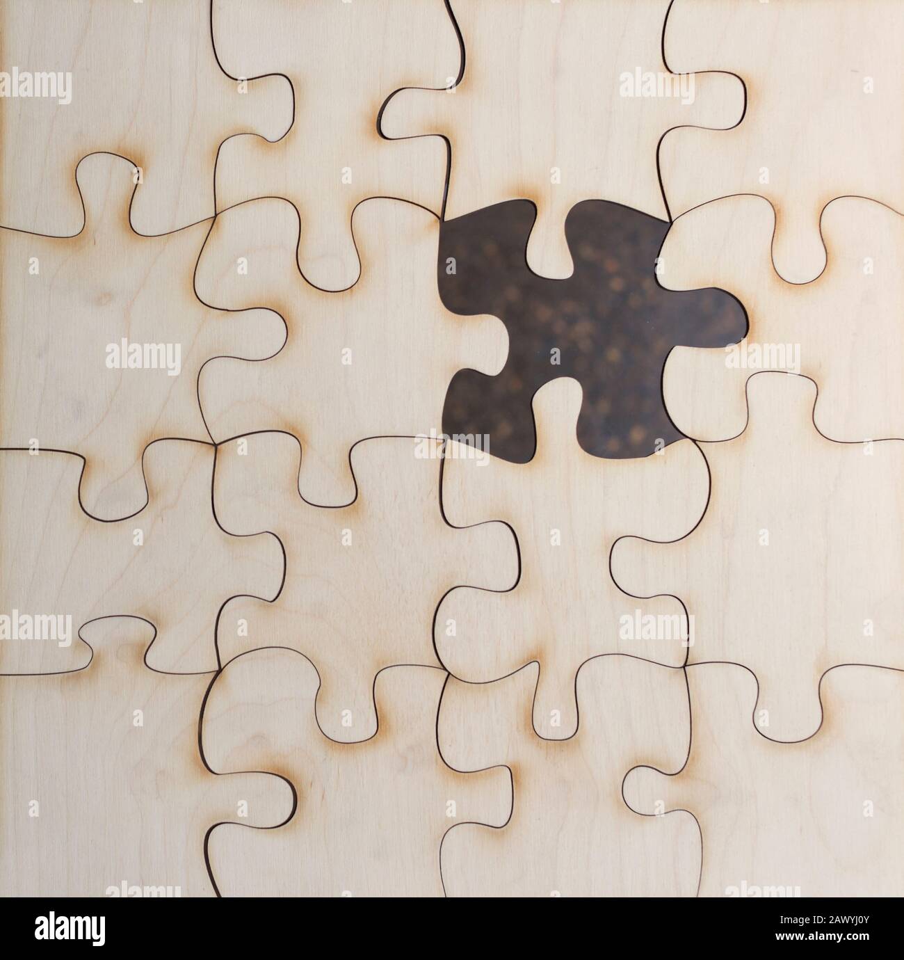 Missing jigsaw puzzle piece Stock Photo Alamy