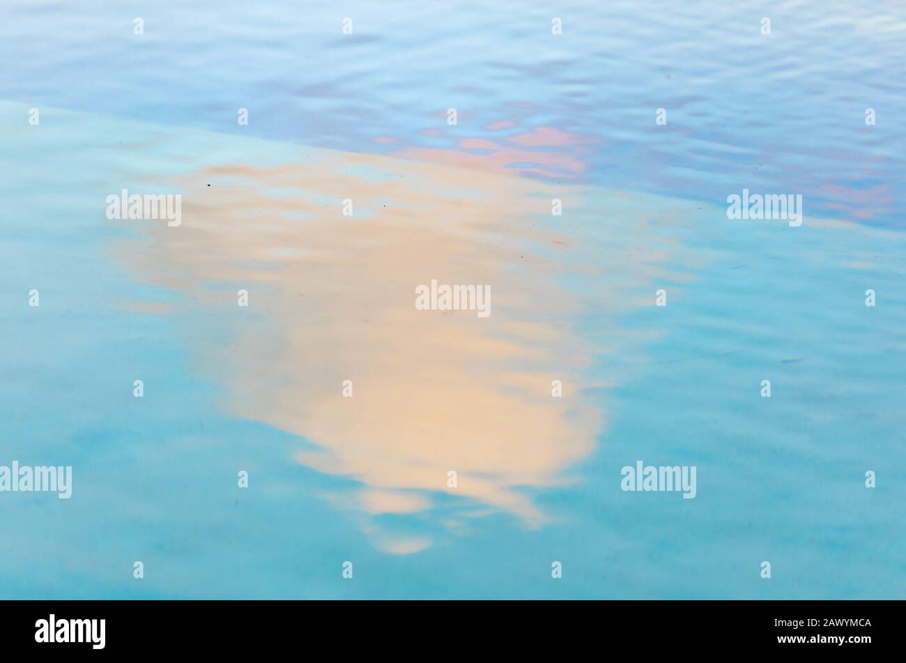 beautiful image of a cloud in a pool in St Martin Stock Photo