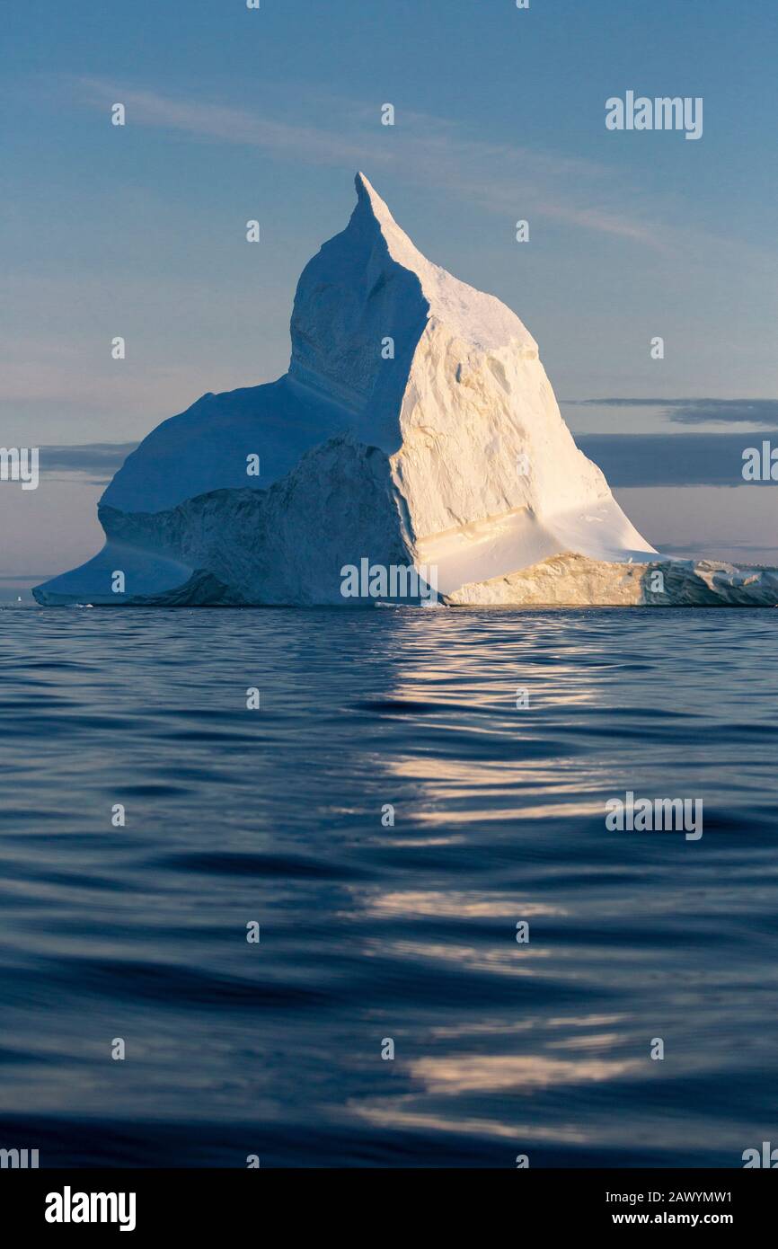 Majestic iceberg formation on Atlantic Ocean Greenland Stock Photo