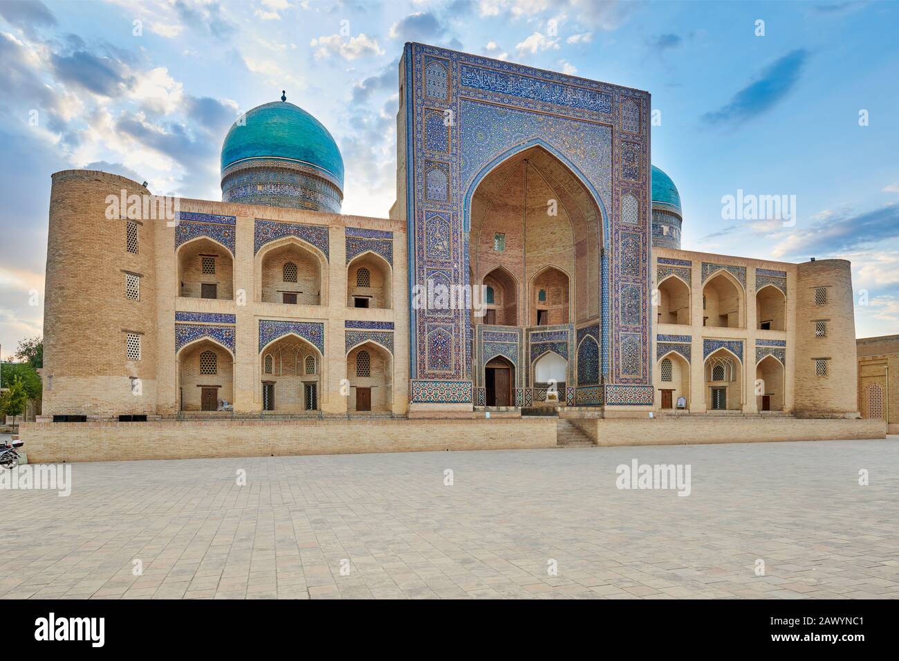 Mir-i Arab Madrassah, Bukhara, Uzbekistan, Central Asia Stock Photo