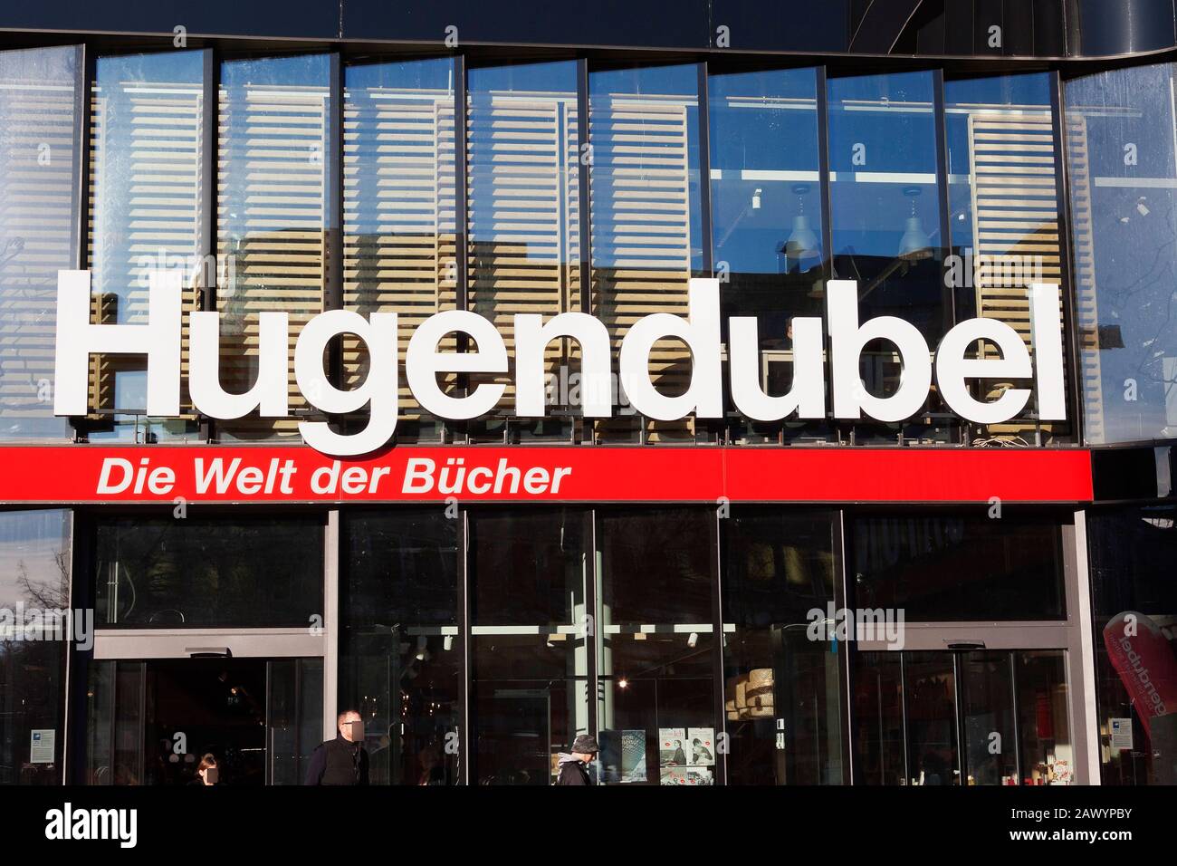 Hugendubel in Berlin, Europacenter Stock Photo - Alamy