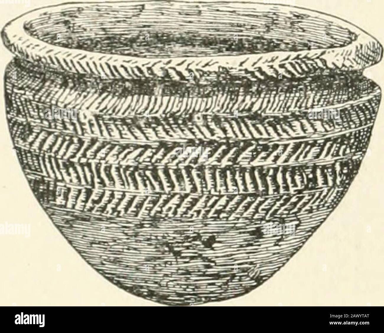 An introduction to the study of prehistoric art . FiG. 173.—Neolithic bowl. Orkney. ness and Sutherland similar pottery has been discovered inseveral chambered cairns.^ It will be observed that thesevessels, like that from Norton Bavant, are round bottomed, 1 J. Anderson, Scotlan.l in Pagan Times—Stone Age, Lecture V,Figs. 261-3, 274-9. Figs. 171-3 are taken from this work. 142 PREHISTORIC ART. Fig. 174.—Neolithic pottery.Thames. a feature which has been regarded as a Neolithic character-istic. Similar round-bottomed ware has been recoveredfrom the Thames (Fig. 174) at Mortlake and Wallingford Stock Photo