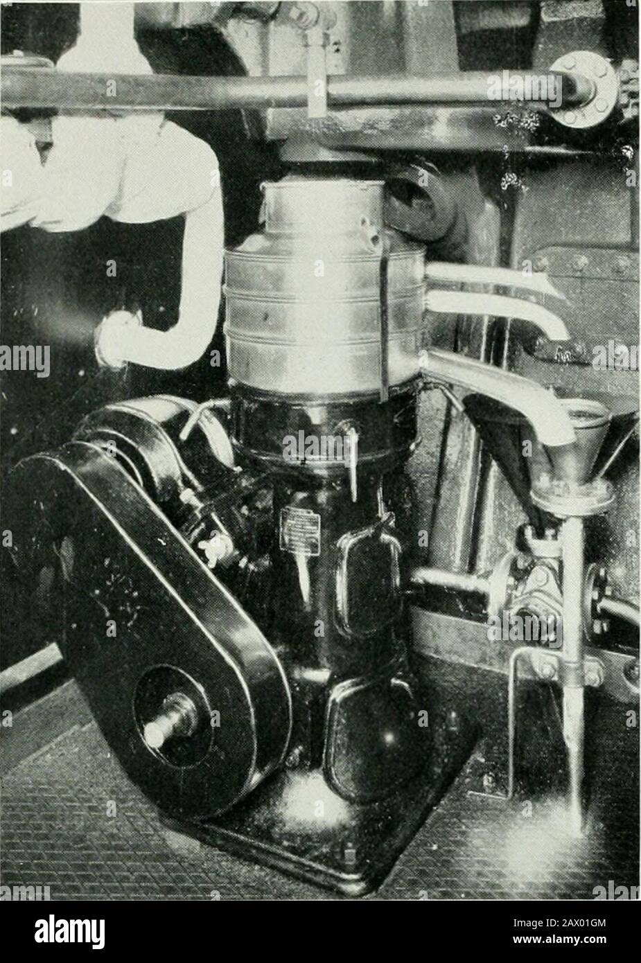 Marine Engineer . Stokehold Control Telegraphs and Navyphones inthe Engine Room. View of the